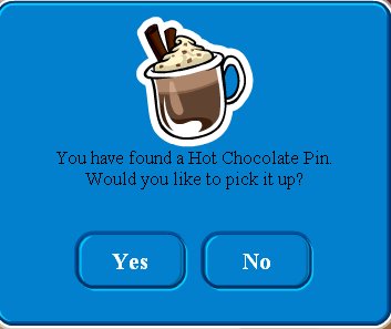 Hot Chocolate Pin Found Hot Chocolate Pin Found