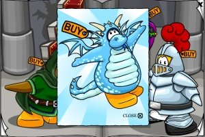 Image of Club Penguin Blue Dragon Costume