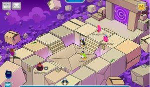 Image of the Box World in Club Penguin