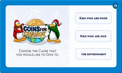 Coins for change causes