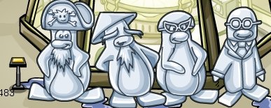 Image of ice sculpture on Club Penguin