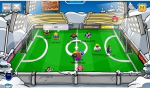 Soccer Pitch on Club Penguin